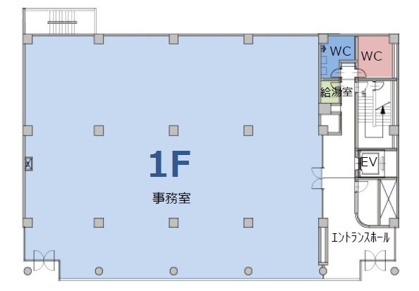イマス西新宿第2ビル1F 間取り図