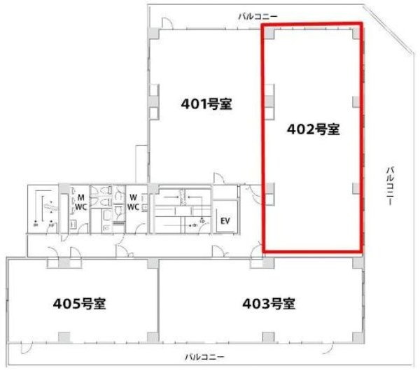 サンカテリーナ402 間取り図