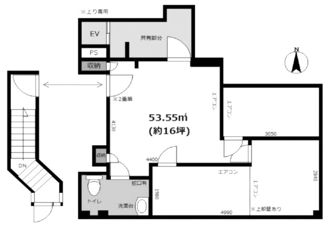 要町ツインビルB1F 間取り図