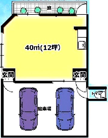 平林ビル1F 間取り図