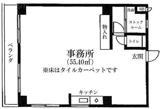 赤坂ミツワビル505 間取り図