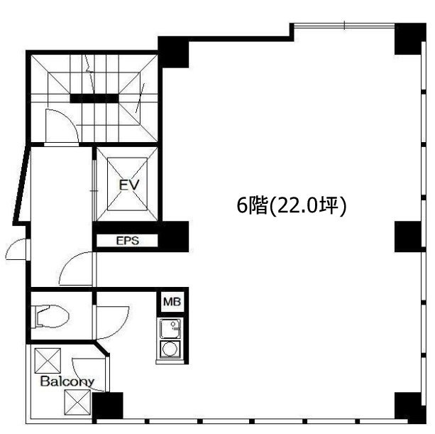 UNパークビル6F 間取り図