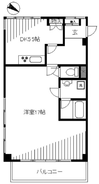 ホームズ飛騨ビル403 間取り図