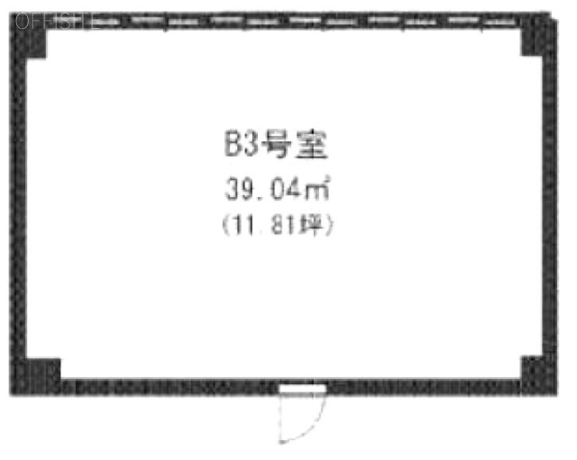 新宿QフラットビルB3 間取り図