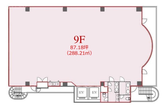 虎ノ門YHKビル9F 間取り図