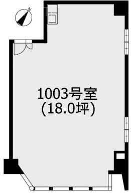 市ヶ谷法曹ビル1003 間取り図