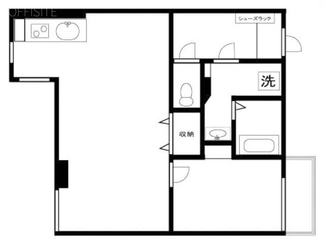 ヴィラデステ原宿205 間取り図
