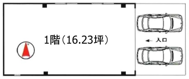 業平2丁目店舗1F 間取り図