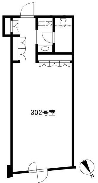 トランドゥ白金台302 間取り図