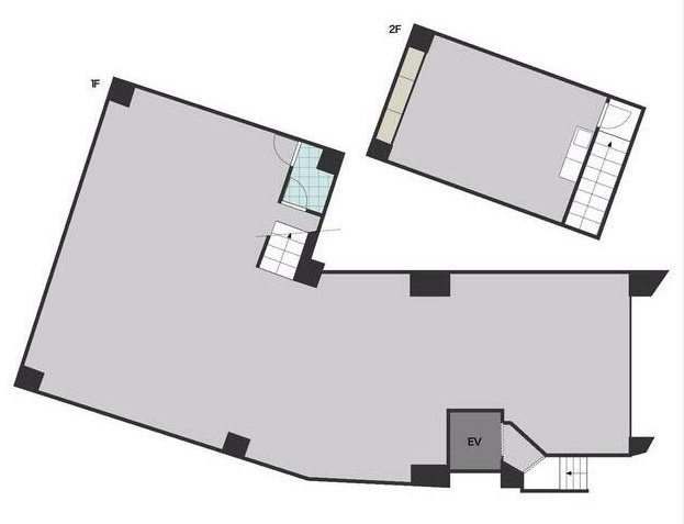 WATANABEビル1F 間取り図