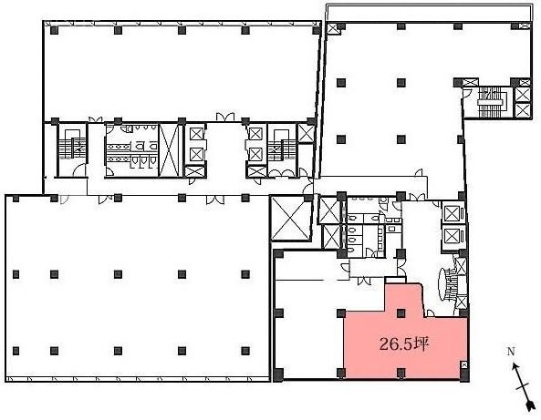 虎ノ門実業会館(本館)6F 間取り図