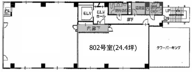 新横浜フジカビル802 間取り図