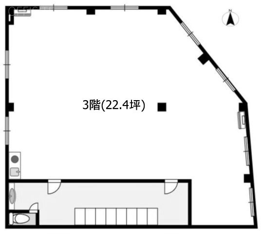 岳獅(がくし)ビル3F 間取り図