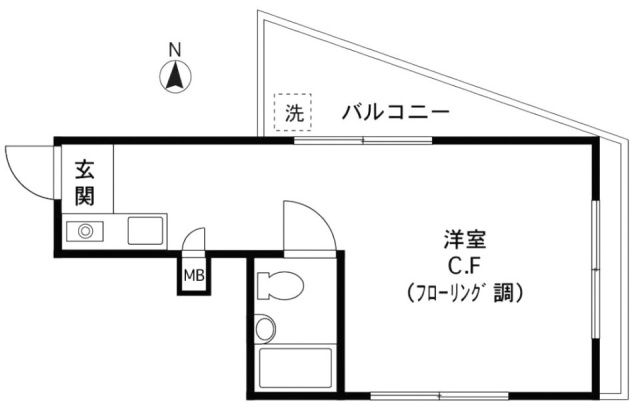 メイサ南平台ビル7F 間取り図