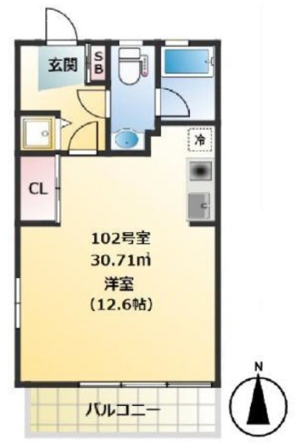 アファン南青山102 間取り図