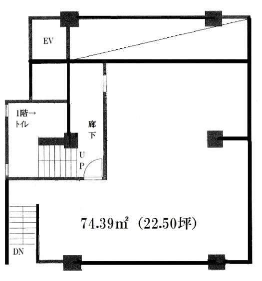 秀幸ビルB1F 間取り図