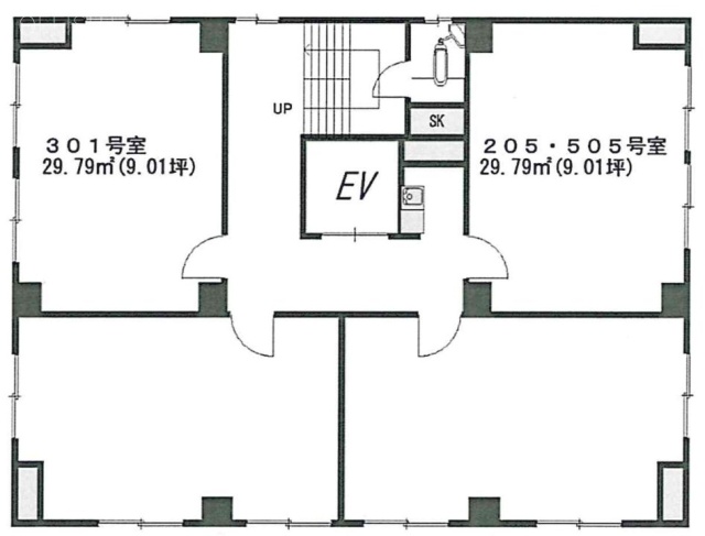 HUB GINZA EASTビル205 間取り図