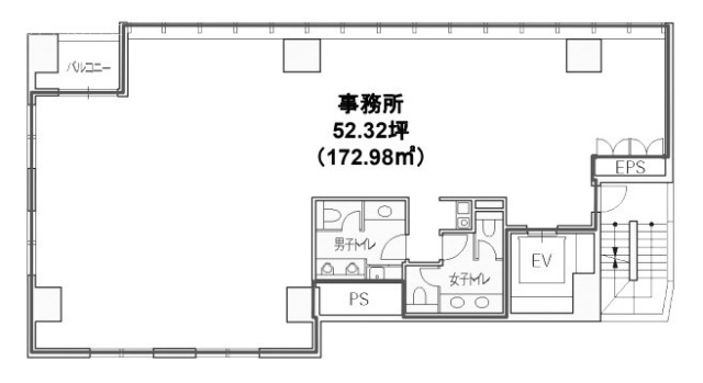 赤坂二丁目ビル4F 間取り図