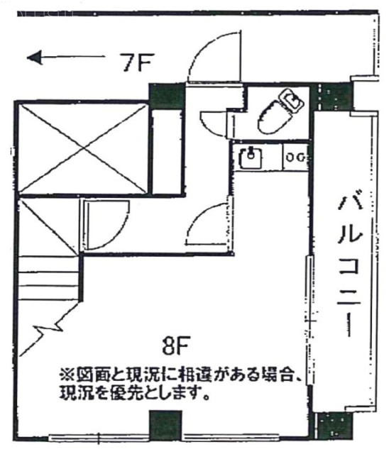 築地前川ビル8F 間取り図