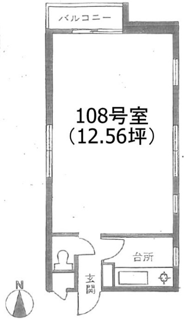 コートハイツ品川108 間取り図