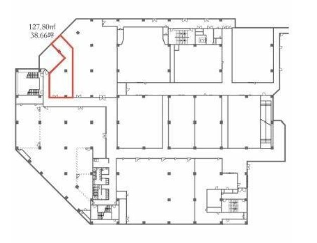 横浜ワールドポーターズ631A 間取り図