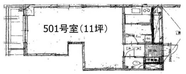 小野木ビル501 間取り図