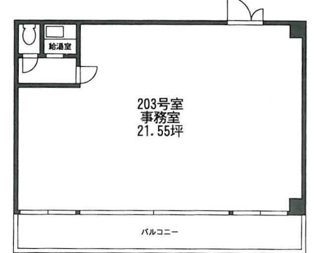 桔梗ライオンズマンション平河町203 間取り図