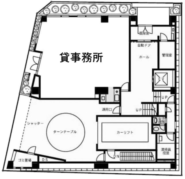 八洲(ヤシマ)ビル1F 間取り図