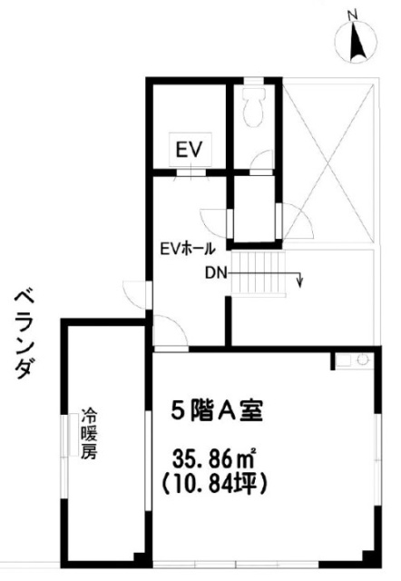 長坂第2ビルA 間取り図