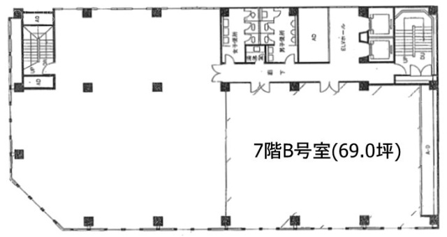 五反田中央ビルB 間取り図