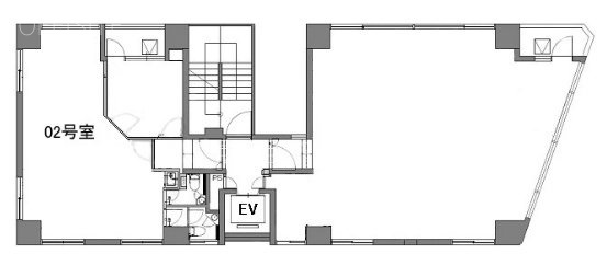 合人社東京秋葉原ビル802 間取り図