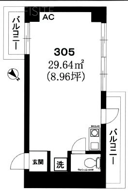 恵比寿リバストーンハイム305 間取り図