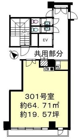 クレール五反田ビル301 間取り図