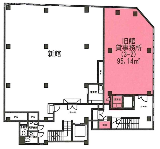 永井ビル旧館3-2 間取り図