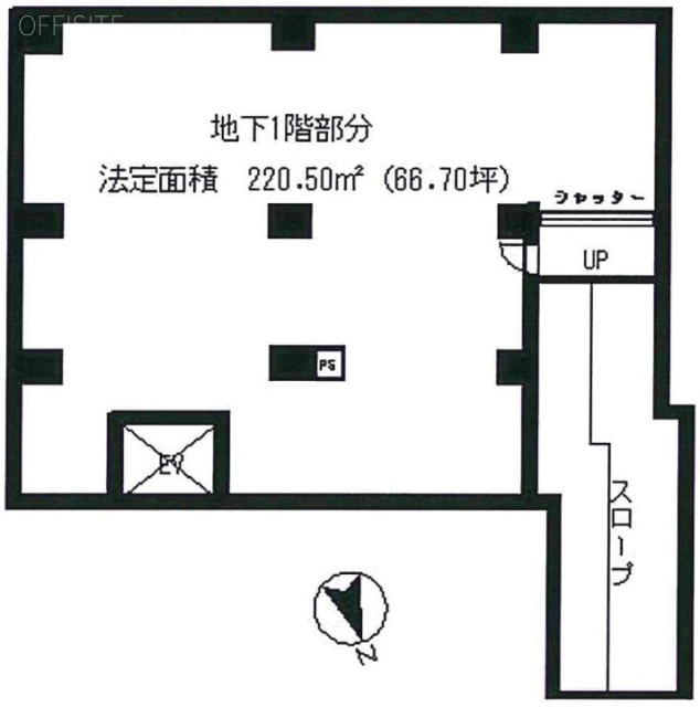 かきの木第2マンションビルB1F 間取り図