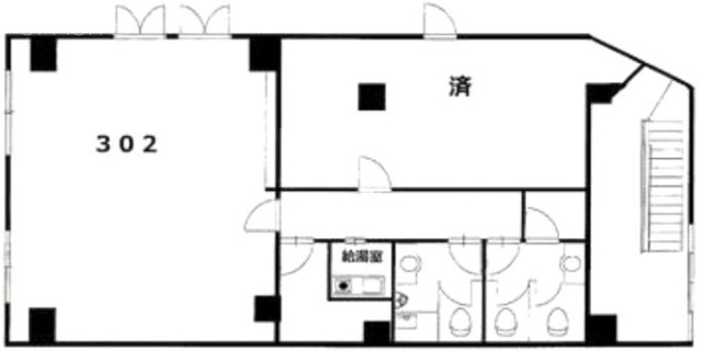 ザ・チューブ六本木ビル302 間取り図