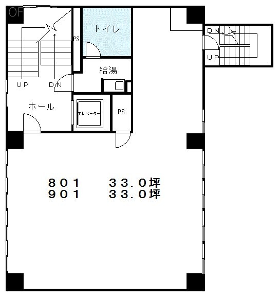 第6東ビル801 間取り図