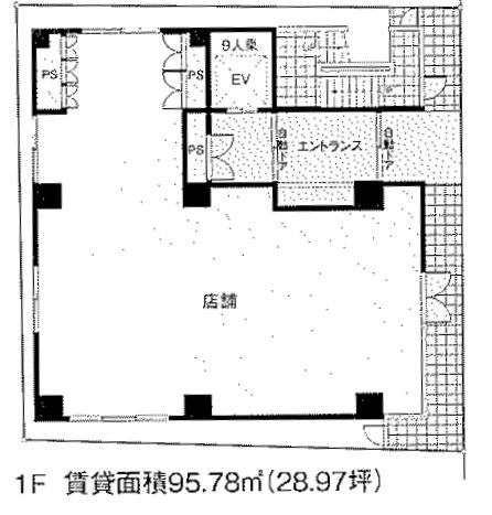 アーバニティ下北沢ビル1F 間取り図