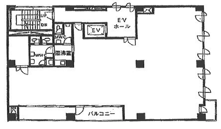 ウエノエストビル4F 間取り図