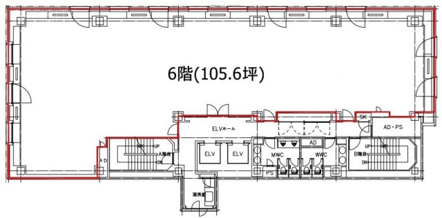 東京神田須田町ビル6F 間取り図