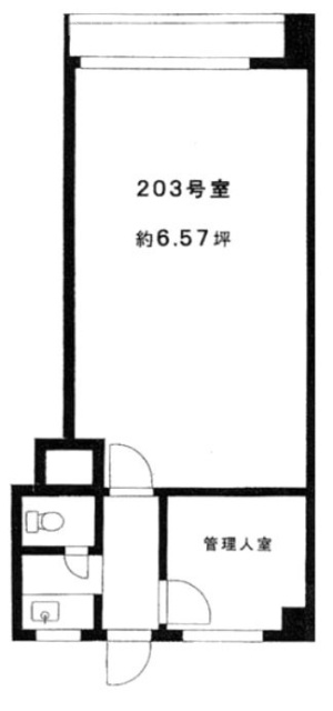 パラシオン恵比寿203 間取り図