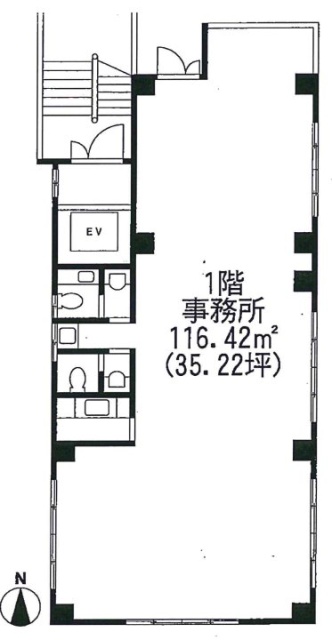 明和ビル1F 間取り図