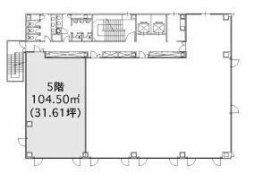 大栄ツインビルN館5F 間取り図