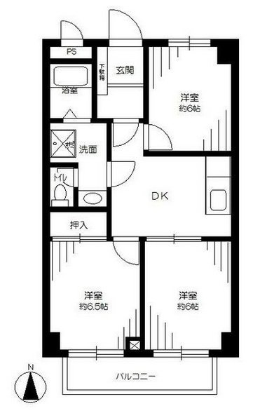 アール平河町302 間取り図