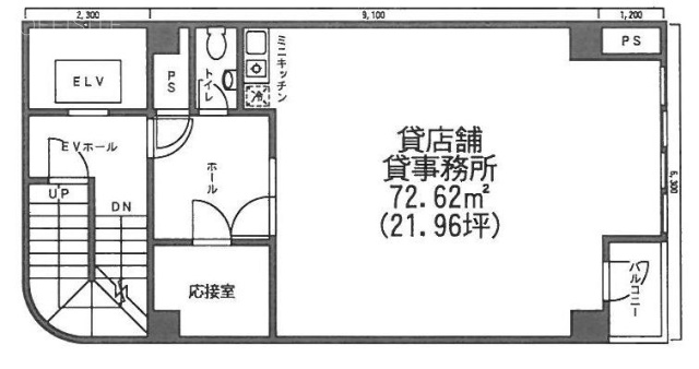 日向ビル5F 間取り図