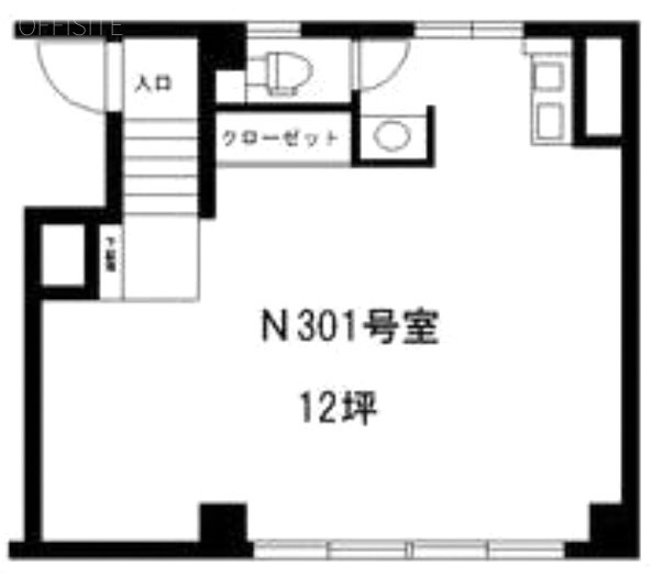 赤坂ロイヤルビルN301 間取り図