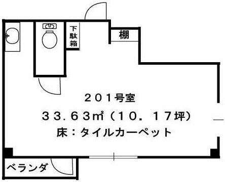 神宮前リーベル201 間取り図