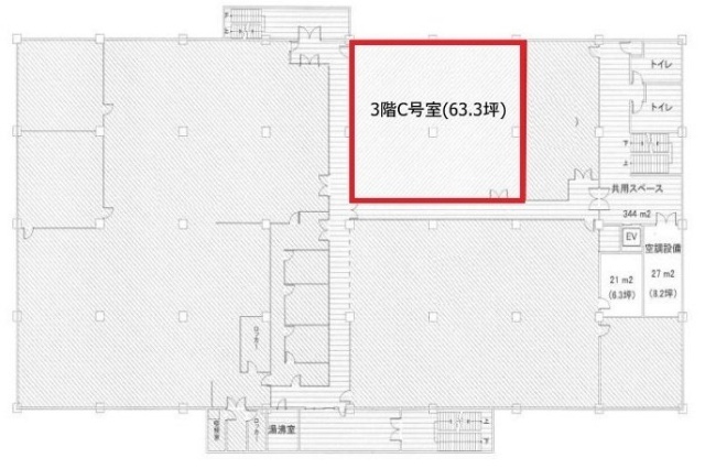 岩崎通信機8号館ビルC 間取り図