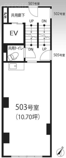 日本橋ビル503 間取り図
