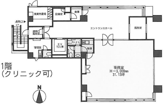 VORT芝大門1F 間取り図